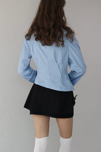 Twist Shirt - Blue-Julye Han-APOC STORE