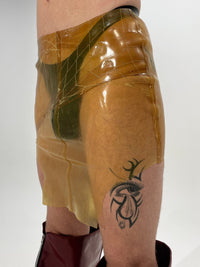 Fishnet Latex Skirt-Alectra Rothschild / Masculina-APOC STORE