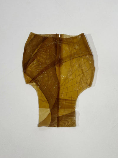 Fishnet Latex Skirt-Alectra Rothschild / Masculina-APOC STORE