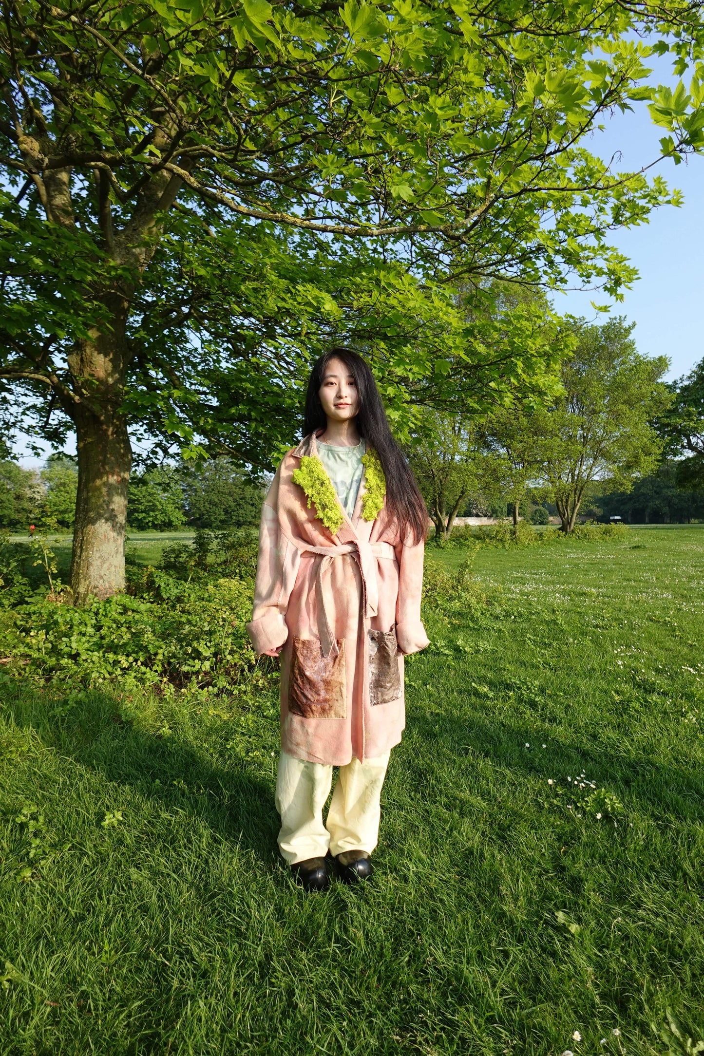 fizzy peach moss coat-EIRINN HAYHOW-APOC STORE