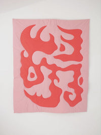 Quilted Blanket dusty rose-grenadine-Claire Duport-APOC STORE