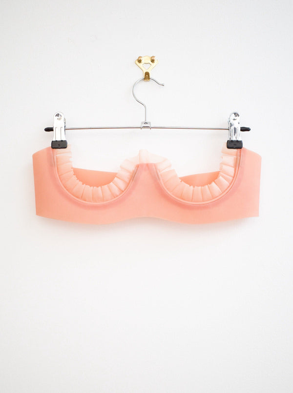 Frill Cup Bra Translucent Pink-Soft Skin Latex-APOC STORE