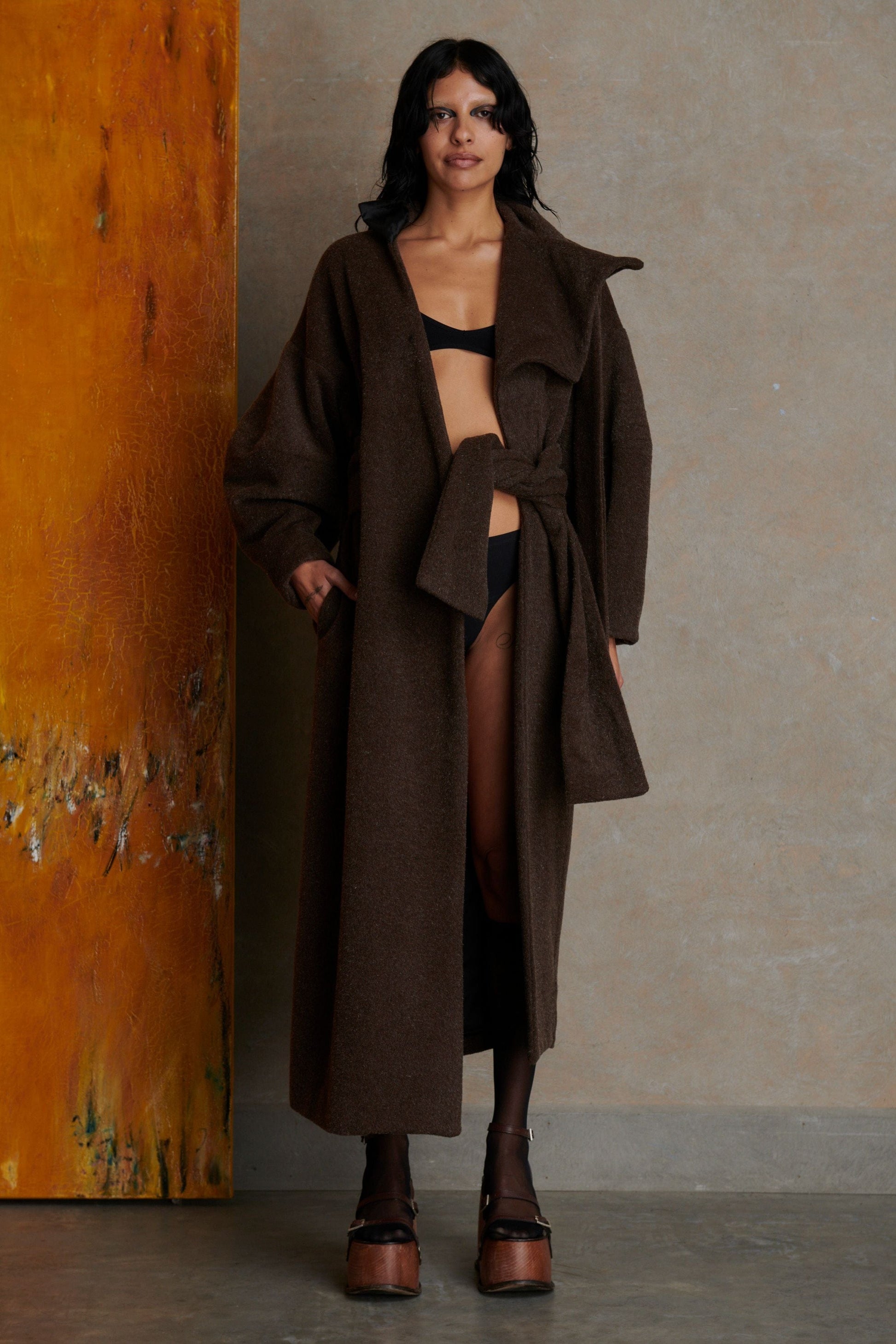 Manola Coat - Brown-Karlaidlaw-APOC STORE