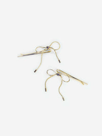 Bow hairpin gold-Marland Backus-APOC STORE