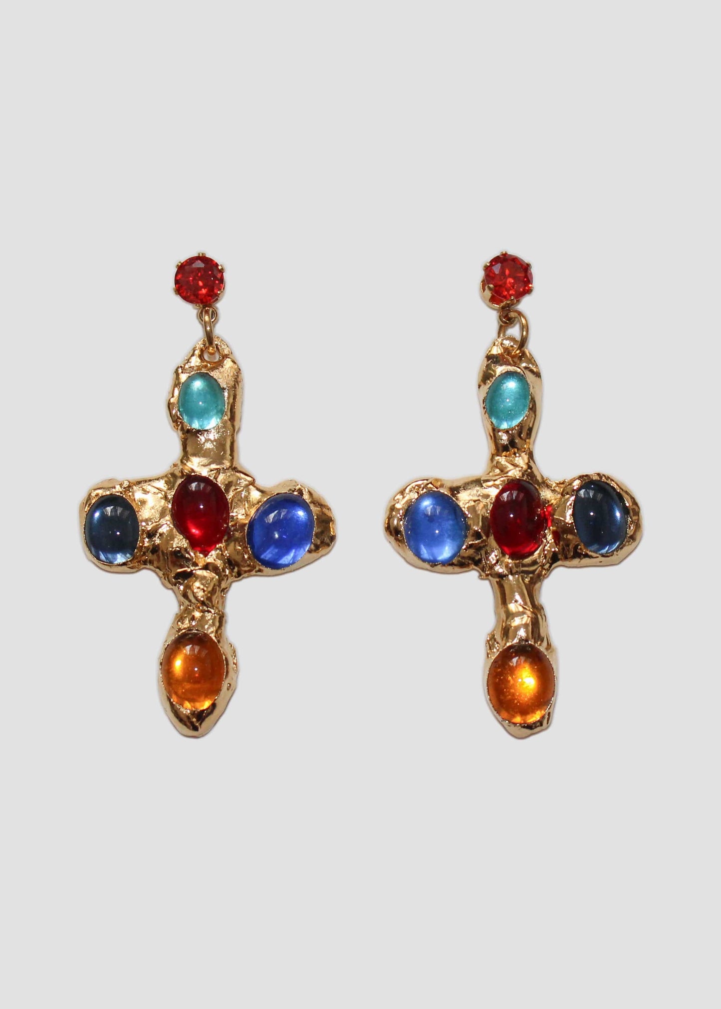 Byzantine Cross Earrings-Emma Pryde-APOC STORE
