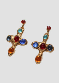 Byzantine Cross Earrings-Emma Pryde-APOC STORE