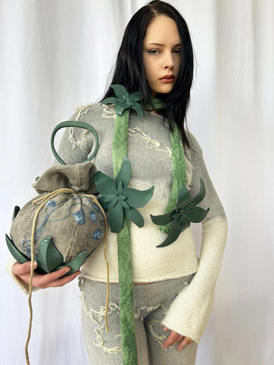 Chlorophyll Laurel Cluster Scarf-GRACE GUI-APOC STORE