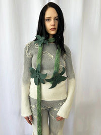 Chlorophyll Laurel Cluster Scarf-GRACE GUI-APOC STORE