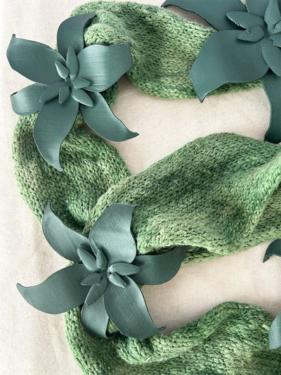 Chlorophyll Laurel Cluster Scarf-GRACE GUI-APOC STORE