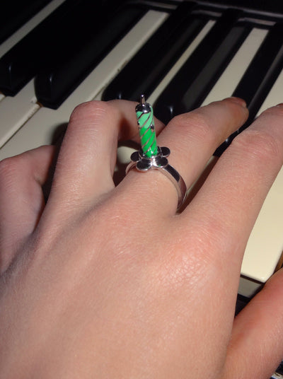 Birthday ring green-Marland Backus-APOC STORE