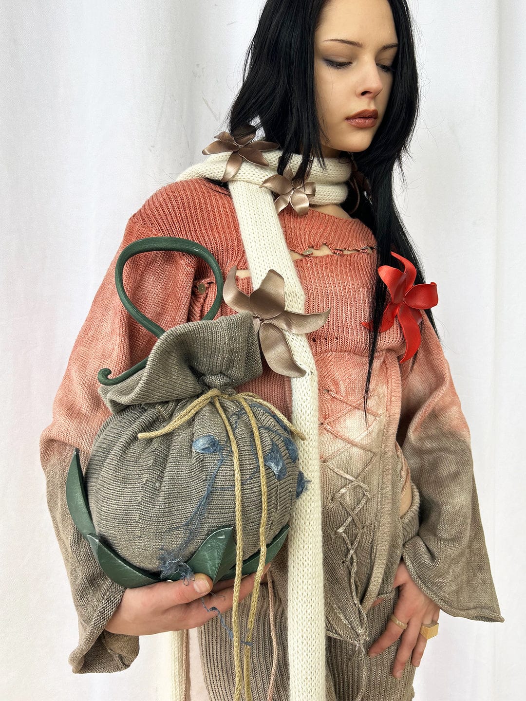 Soot Laurel Pouch Bag-GRACE GUI-APOC STORE