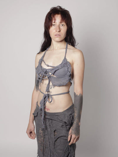 Siren Bralet I I Sea Grey-MVUDSLYDE-APOC STORE