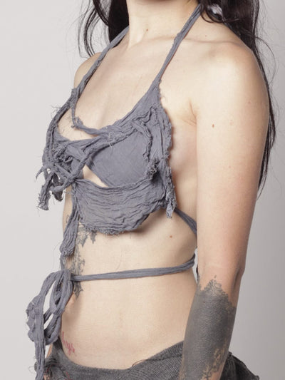 Siren Bralet I I Sea Grey-MVUDSLYDE-APOC STORE