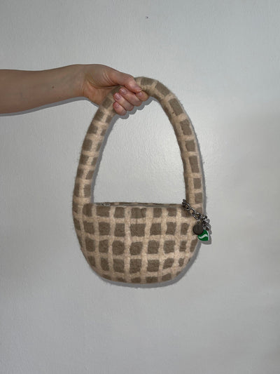 PLAID BAG #12 - Beige / Cream-Carboot-APOC STORE