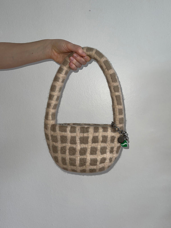 PLAID BAG #12 - Beige / Cream-Carboot-APOC STORE