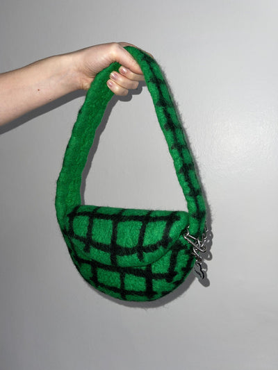 PLAID BAG #6 - Green / Black-Carboot-APOC STORE