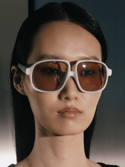 Bugzy Sunglasses White/Grey Peach-TIDES STUDIO-APOC STORE