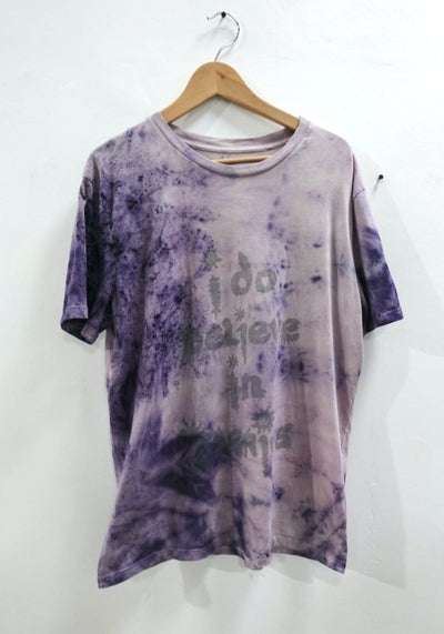 I do believe in faeries tshirt purple-EIRINN HAYHOW-APOC STORE