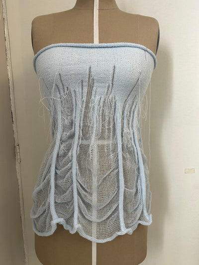 Organic Tube Top Blue-Krystal Paniagua-APOC STORE