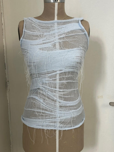 Organic Vest Blue-Krystal Paniagua-APOC STORE