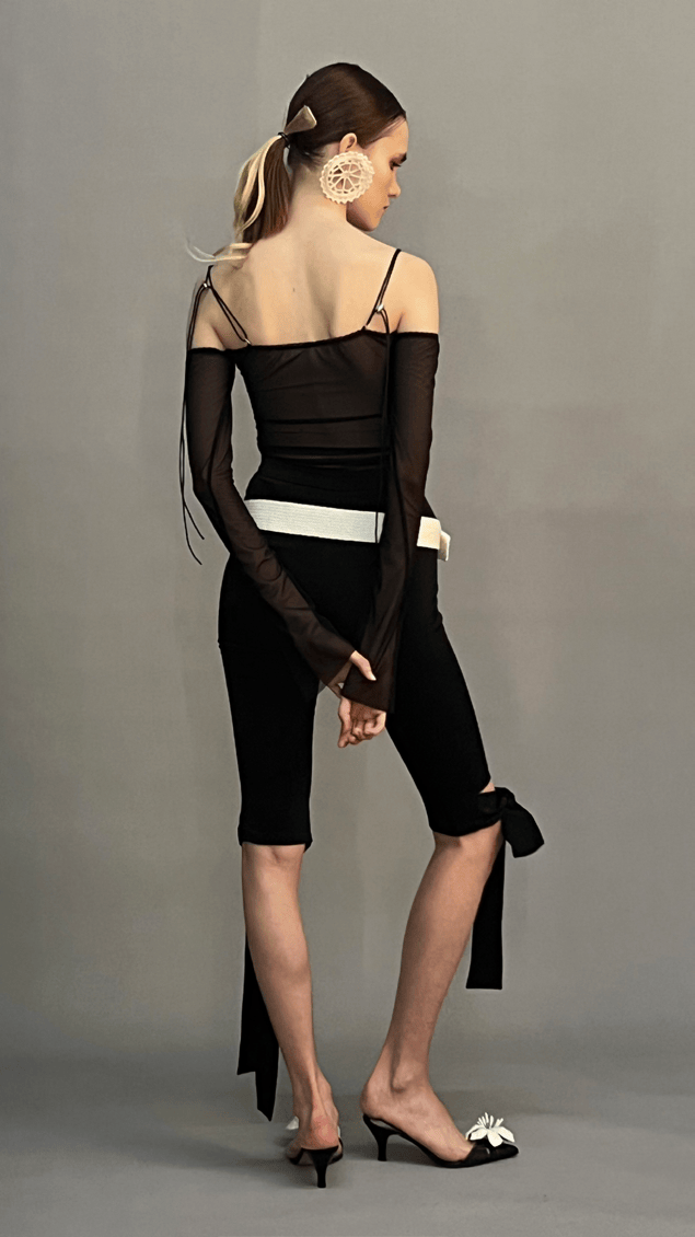 Mesh Bodysuit with boning details-Nastyamasha-APOC STORE