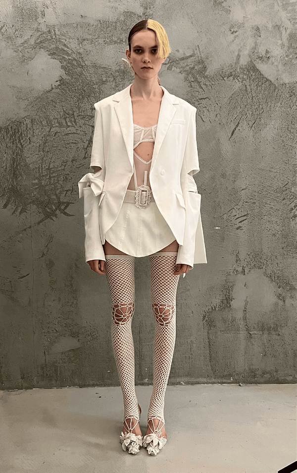 Mesh Bodysuit with boning details off-white-Nastyamasha-APOC STORE