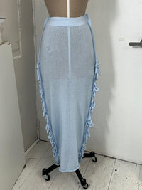 Maxi Loop Skirt blue-Krystal Paniagua-APOC STORE