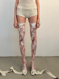 Knitted Mini Shorts-Nastyamasha-APOC STORE