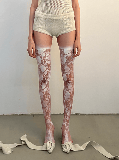 Knitted Mini Shorts-Nastyamasha-APOC STORE