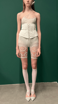 Crochet Floral Shorts-Nastyamasha-APOC STORE