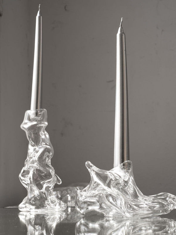 Transparent Melted Candelabros-Agustina Ros-APOC STORE