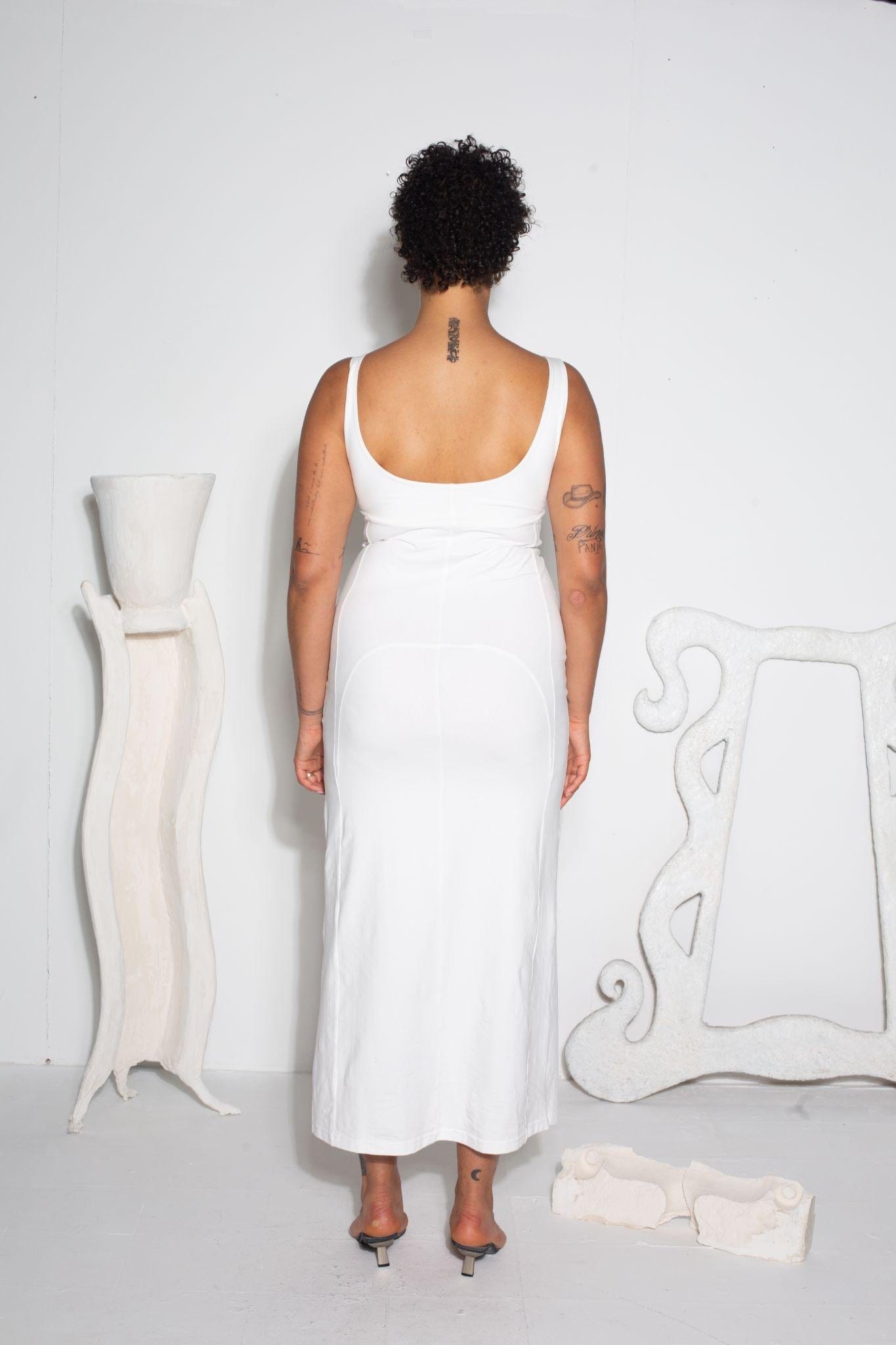 Mona Ivory Dress-Nadine Mos-APOC STORE