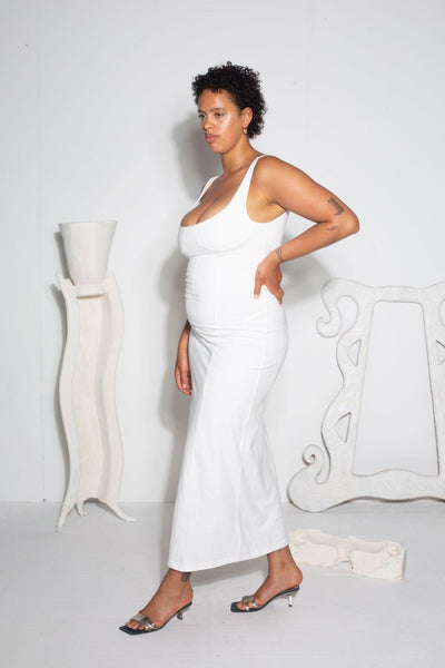 Mona Ivory Dress-Nadine Mos-APOC STORE