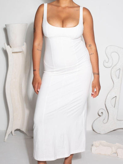 Mona Ivory Dress-Nadine Mos-APOC STORE