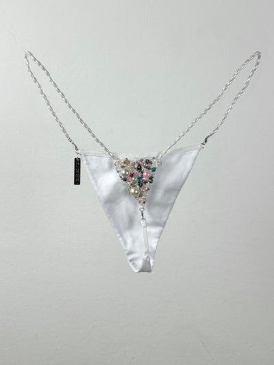 JEWELLERY THONG WHITE-Lou de Bètoly-APOC STORE
