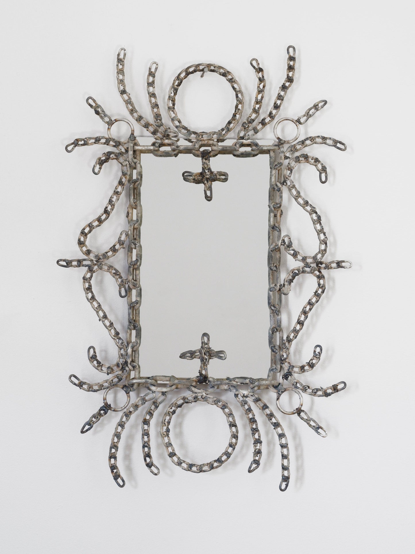 welded chain framed mirror .1-Boris Panaccio-APOC STORE