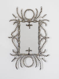 welded chain framed mirror .1-Boris Panaccio-APOC STORE