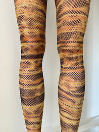 Hand Dyed Fishnet Tights 2-Celia Calderón Asensio-APOC STORE