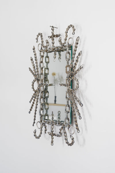 welded chain framed mirror .2-Boris Panaccio-APOC STORE
