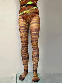 Hand Dyed Fishnet Tights 2-Celia Calderón Asensio-APOC STORE