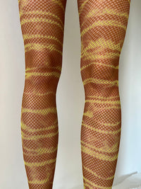 Hand Dyed Fishnet Tights 3-Celia Calderón Asensio-APOC STORE
