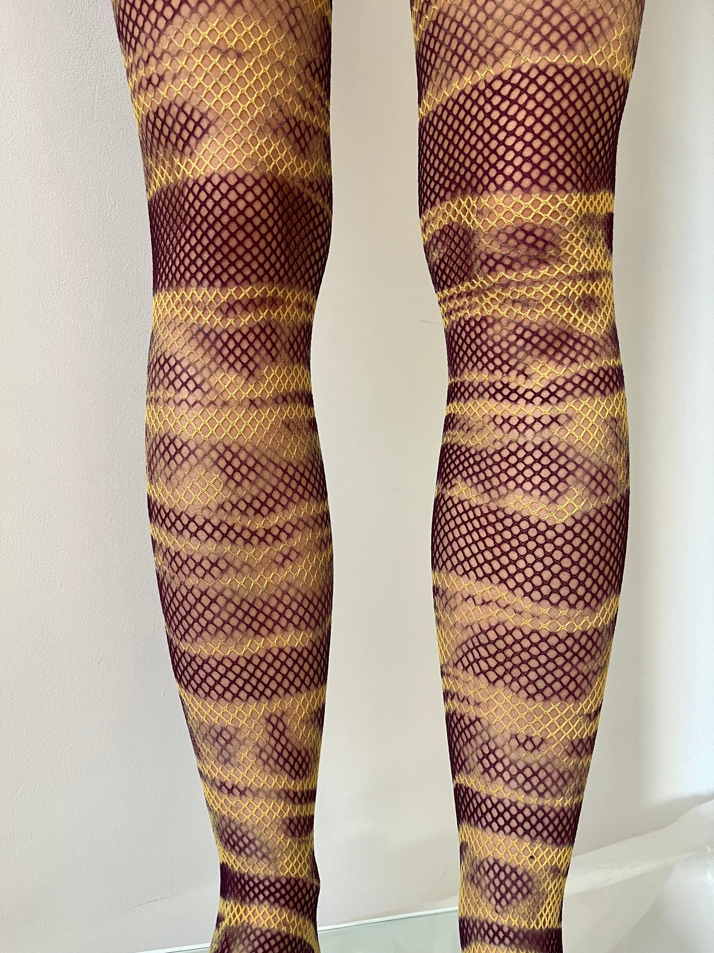 Hand Dyed Fishnet Tights 4-Celia Calderón Asensio-APOC STORE