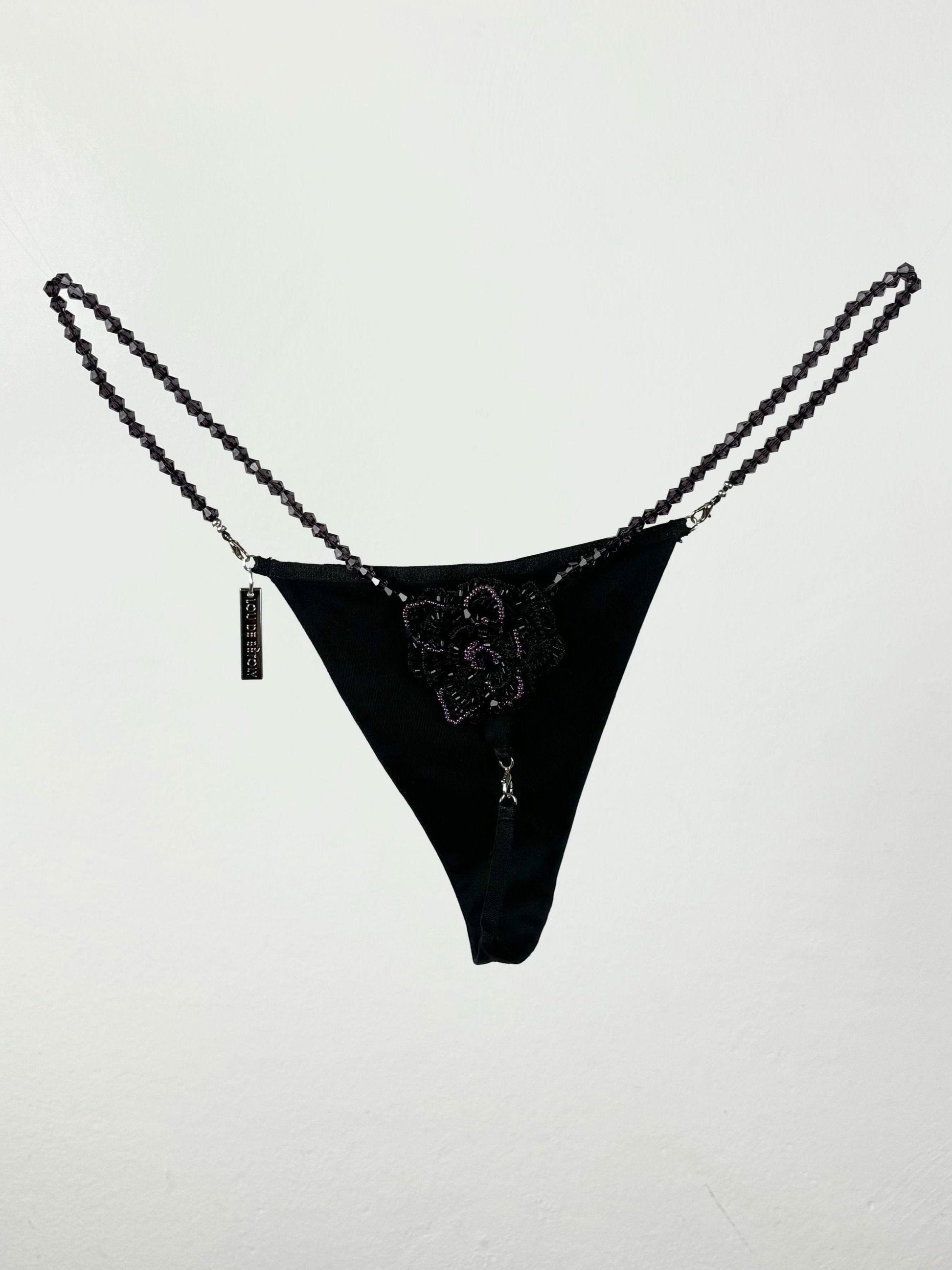 THONG BLACK-Lou de Bètoly-APOC STORE