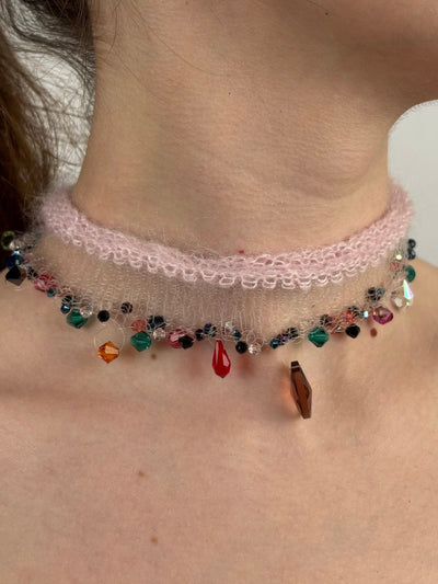 SEE THROUGH CHOKER PINK-Lou de Bètoly-APOC STORE