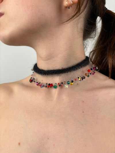SEE THROUGH CHOKER BLACK-Lou de Bètoly-APOC STORE