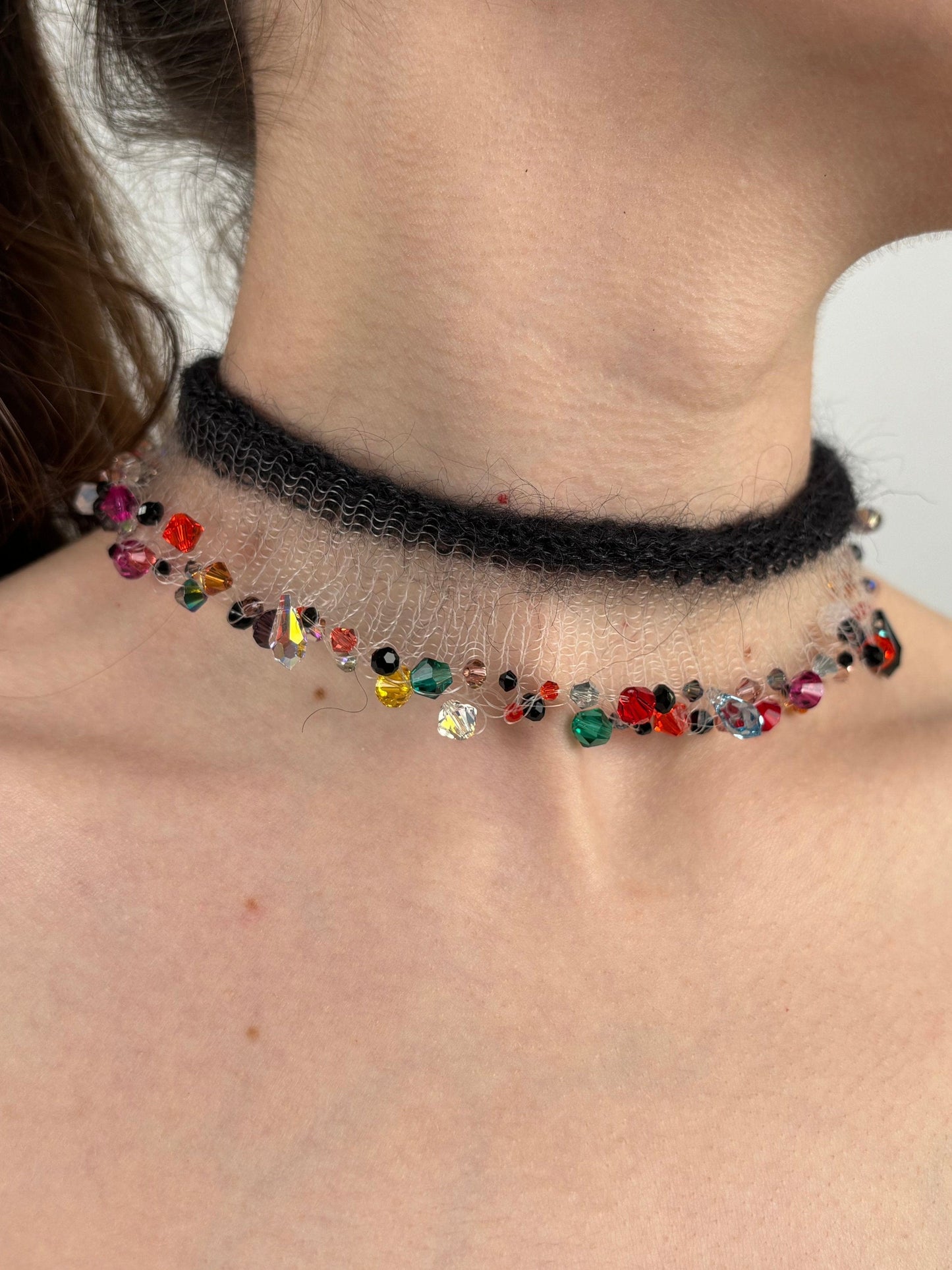 SEE THROUGH CHOKER BLACK-Lou de Bètoly-APOC STORE