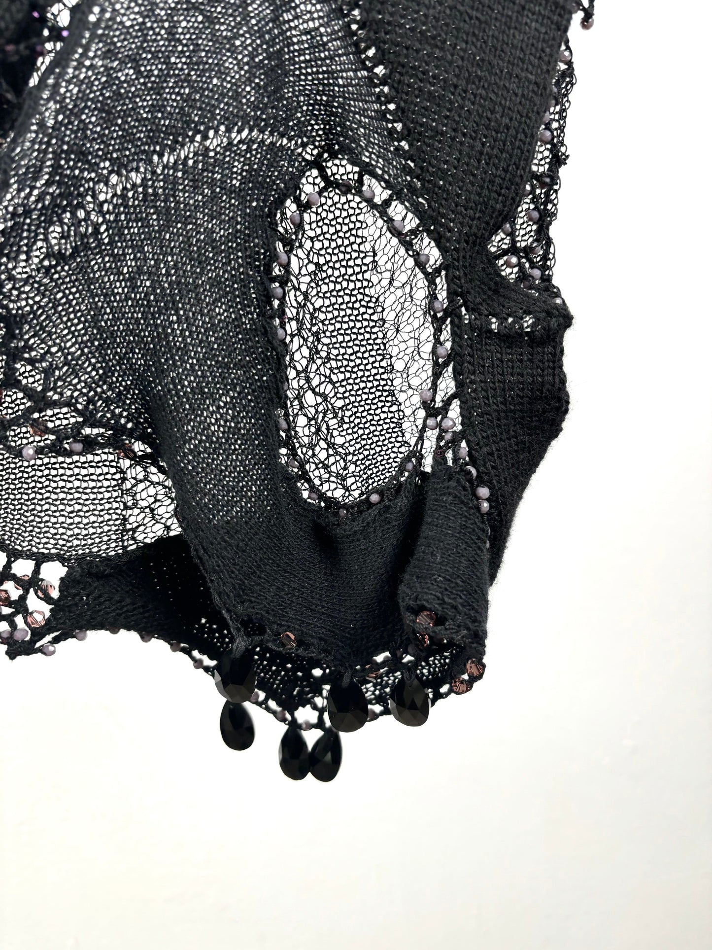 KNIT BLACK CHOKER TOP-Lou de Bètoly-APOC STORE