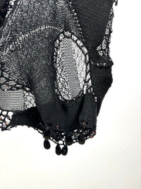 KNIT BLACK CHOKER TOP-Lou de Bètoly-APOC STORE