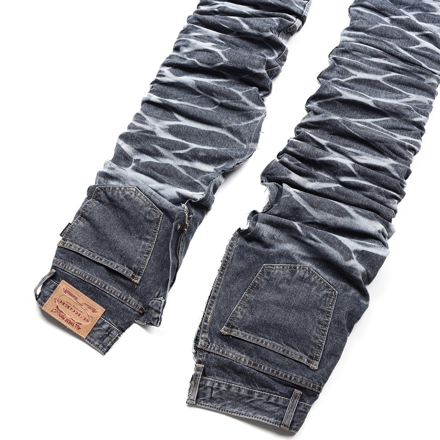 surgery yoonseul long length double jeans 'blue'-Surgery-APOC STORE
