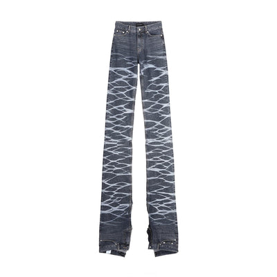 surgery yoonseul long length double jeans 'blue'-Surgery-APOC STORE